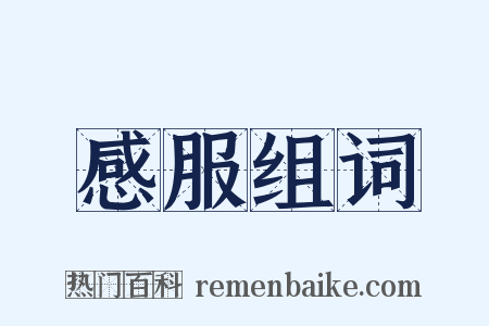 感服组词是什么意思的图片